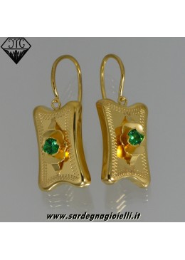 Orecchini borbonica quadrato picc.