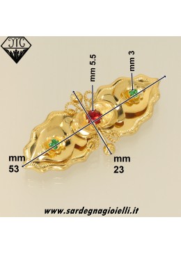 Spilla Borbonica riccioli