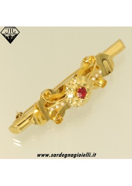 Spilla borbonica tubolare 