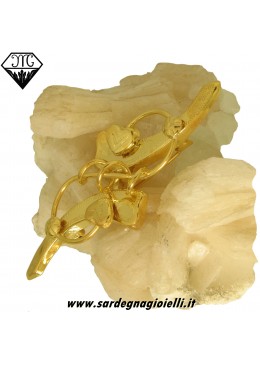 Spilla Borbonica doppio cuore