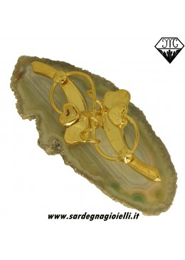 Spilla Borbonica doppio cuore