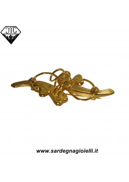 Spilla Borbonica doppio cuore