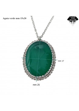 Girocollo agate incise