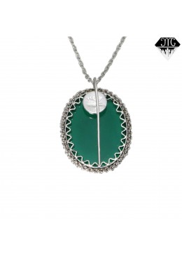Girocollo agate incise