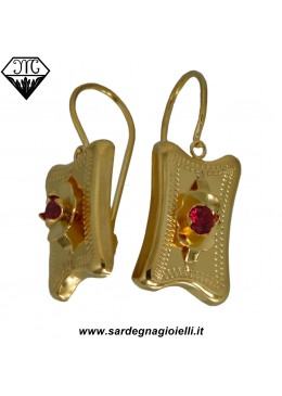 Orecchini borbonica quadrato picc.