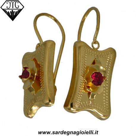 Orecchini borbonica quadrato picc.