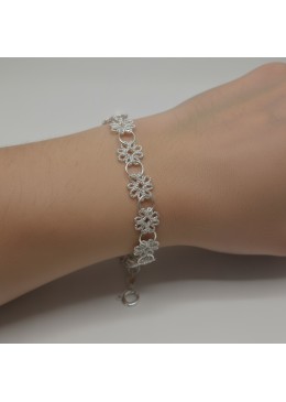 Bracciale Primula 1F – Filigrana Sarda Tridimensionale in Argento 925
