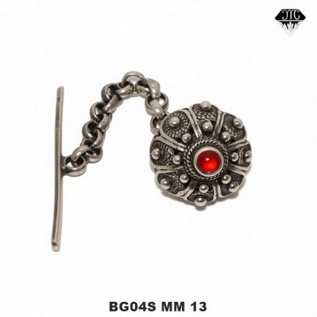 Bottoni singoli Melograno mm 13 + pietra