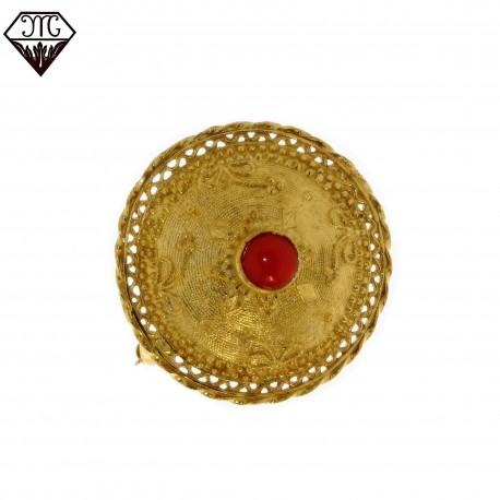 Spille Bottone sardo mm 33