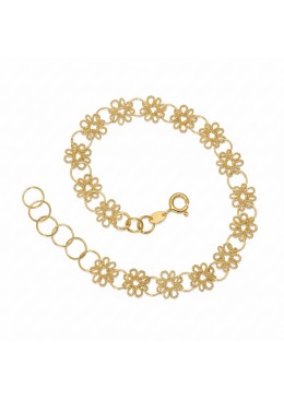 Bracciale Primula 1F – Filigrana Sarda Tridimensionale in Argento 925