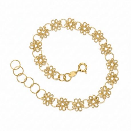 Bracciale Primula 1F – Filigrana Sarda Tridimensionale in Argento 925