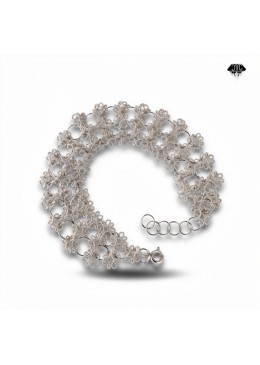 Anello Primula Rettangolare – Filigrana Sarda Tridimensionale in Argento 925