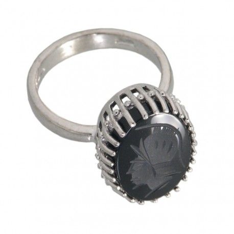 Anello agata incisa-griff