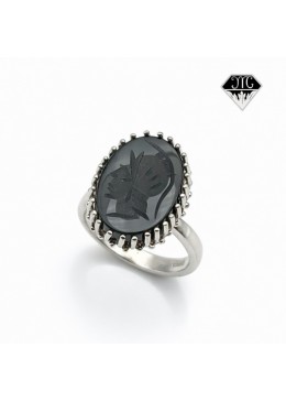 Anello agata incisa-griff
