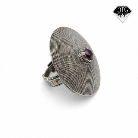 Anello-corbula grande-granato