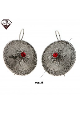 Orecchini Bottoni sardi mm25