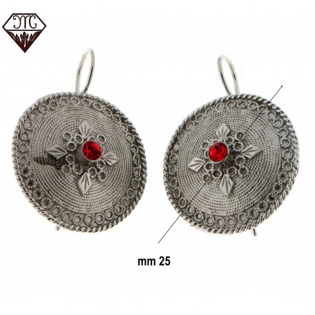 Orecchini Bottoni sardi mm25
