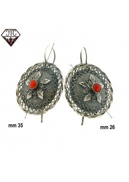 Orecchini Bottone sardo mm26