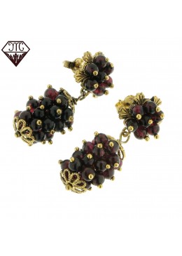 Orecchini Mora con fiore Piccolo